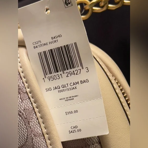 💎RARE NWT AUTHENTIC COACH Signature Jacquard Small Camera Bag💎 - Picture 4 of 16